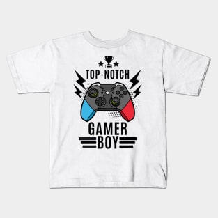 Top Notch Gamer Boy Kids T-Shirt